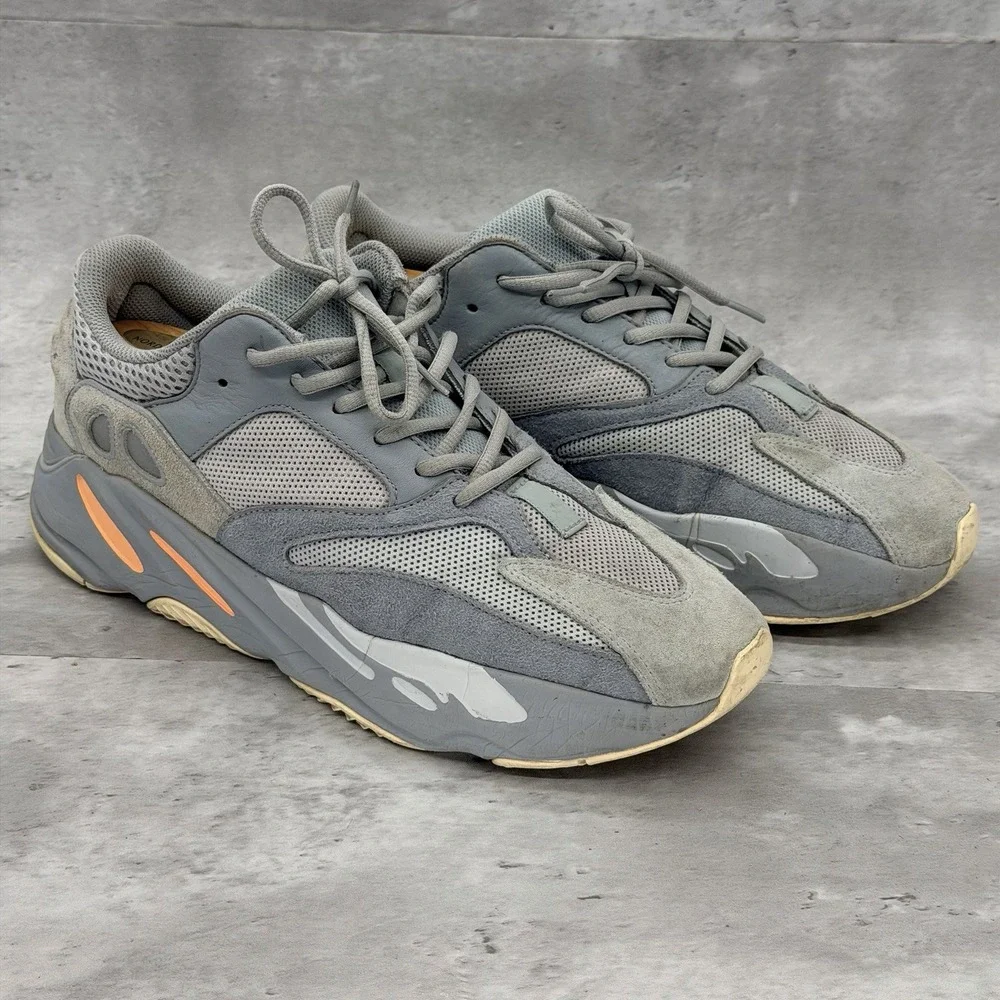 adidas Yeezy Boost 700 V1 Inertia EG7597 Mens Size 11 Blue-Grey 2019 Chunky sole